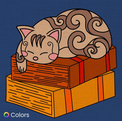 Colored lineart 2 from Instagram of Colors App