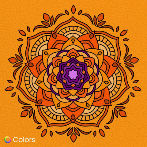 Colored lineart 2 from Instagram of Colors App