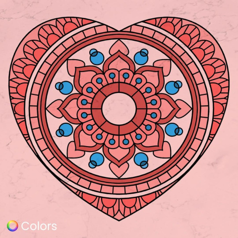 Colored lineart 5 from Instagram of Colors App
